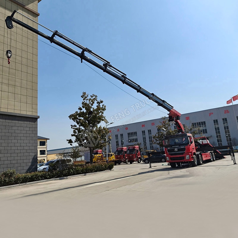 8x4 Shacman Automobile Delong Tractor with Sany 20-Ton Robotic arm