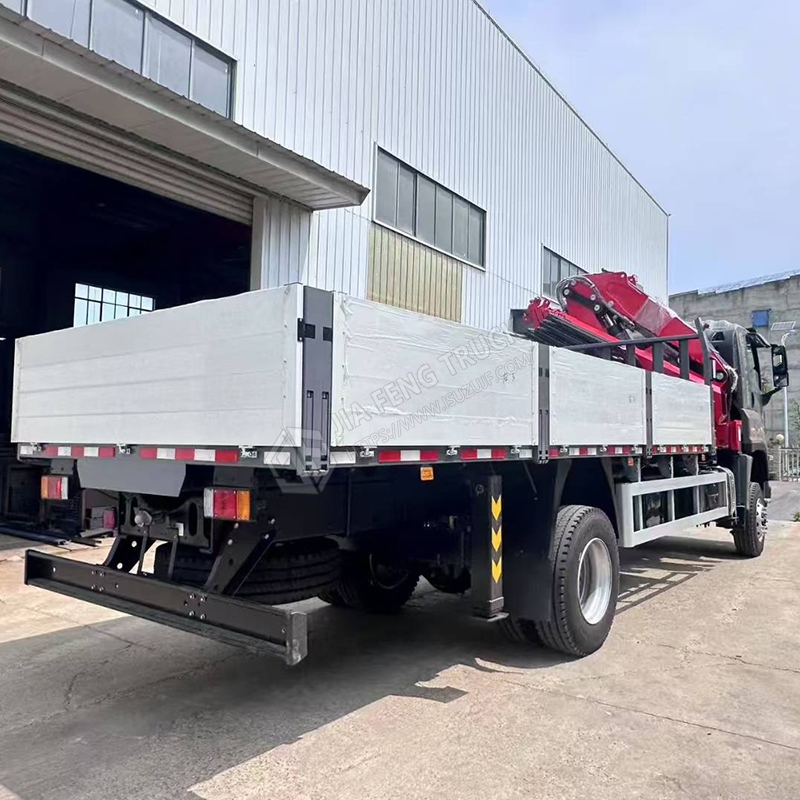 Isuzu 4x4 Mechanical Arm Crane with Aluminum Alloy Cargo Box