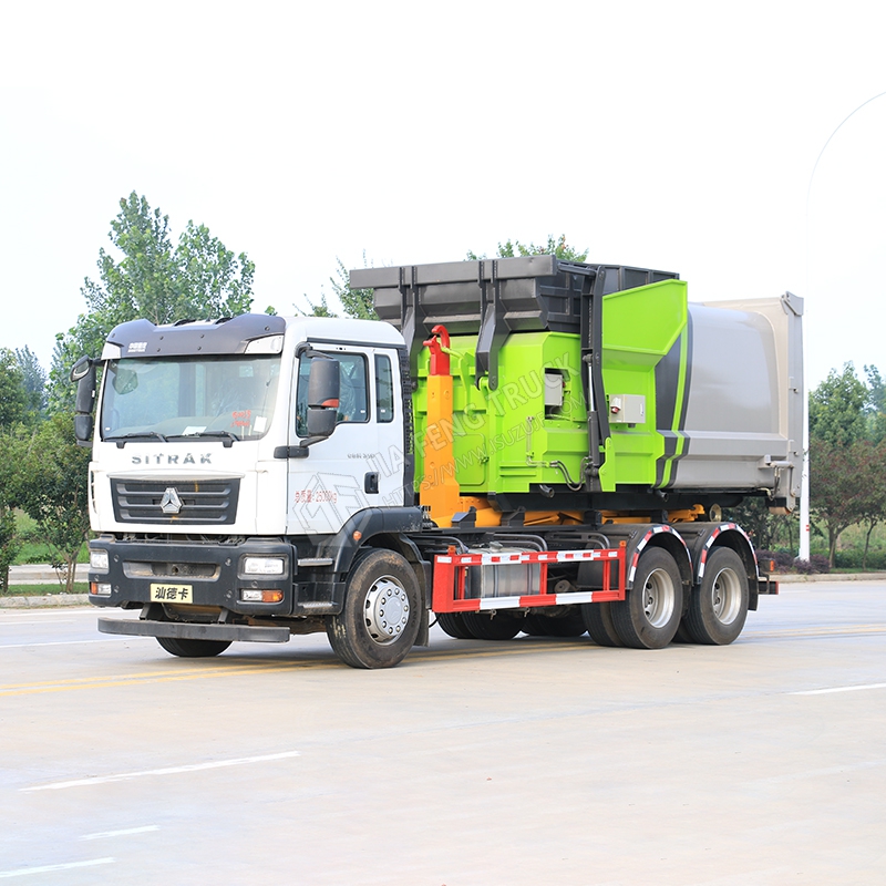 Sinotruk Sandaika 25-Ton Hook Arm Garbage Truck