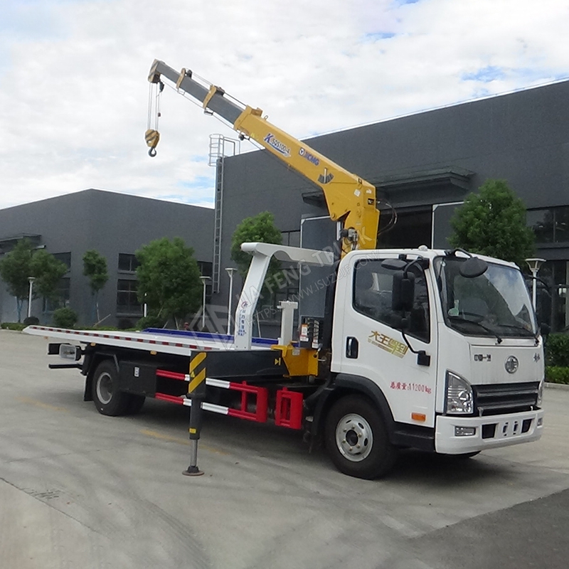 Liberation Heavy-Duty Truck with Truck-Mounted Crane and Tow Truck
