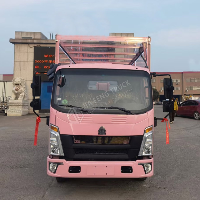 Sinotruk HOWO Tow Truck in Pink with Glass Canopy