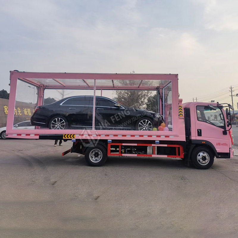 Sinotruk HOWO Tow Truck in Pink with Glass Canopy