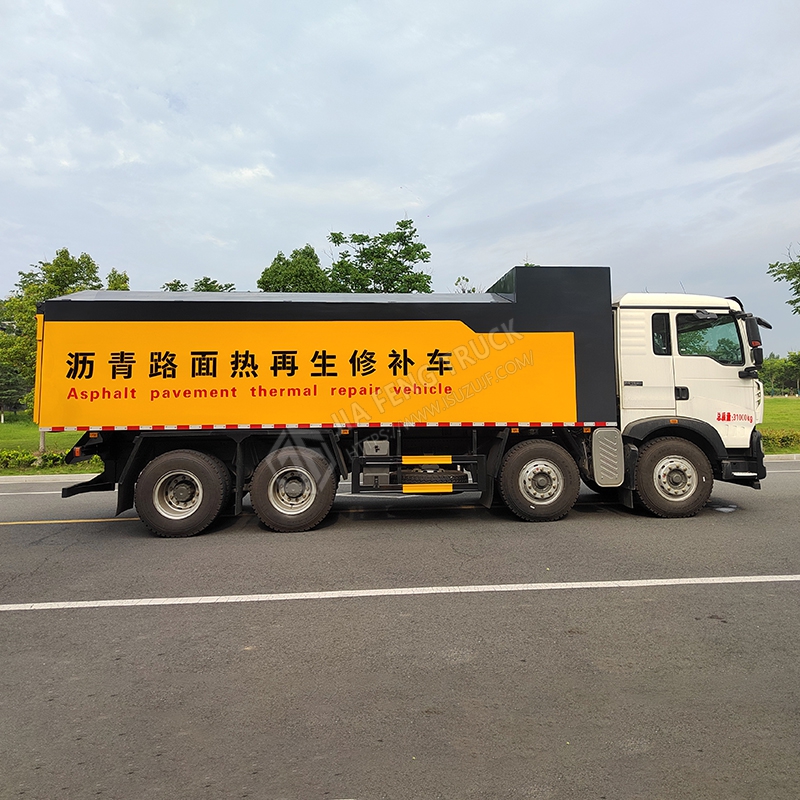Sinotruk HOWO 8x4 Hot Recycling Asphalt Pavement Repair Truck
