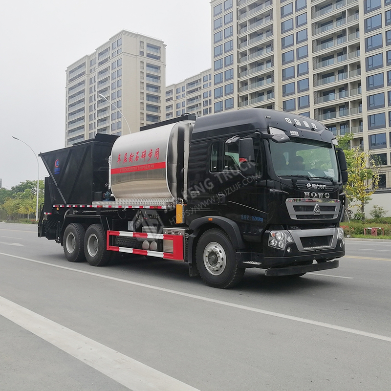 Sinotruk HOWO 6x4 Sincronizado Cami&oacute;n De Sellado De Virutas De Piedra