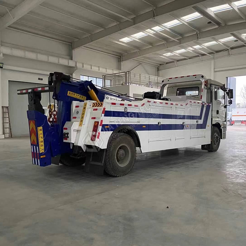 شاكمان سيارات ديلونغ 16 طن شاحنة ثقيلة ذات محور واحد مع رافعة