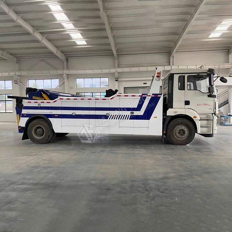 شاكمان سيارات ديلونغ 16 طن شاحنة ثقيلة ذات محور واحد مع رافعة