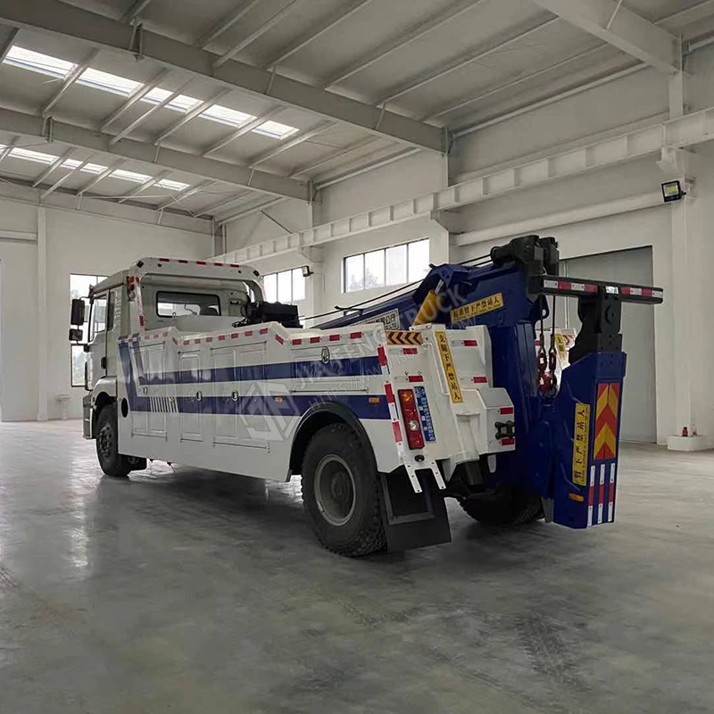 شاكمان سيارات ديلونغ 16 طن شاحنة ثقيلة ذات محور واحد مع رافعة