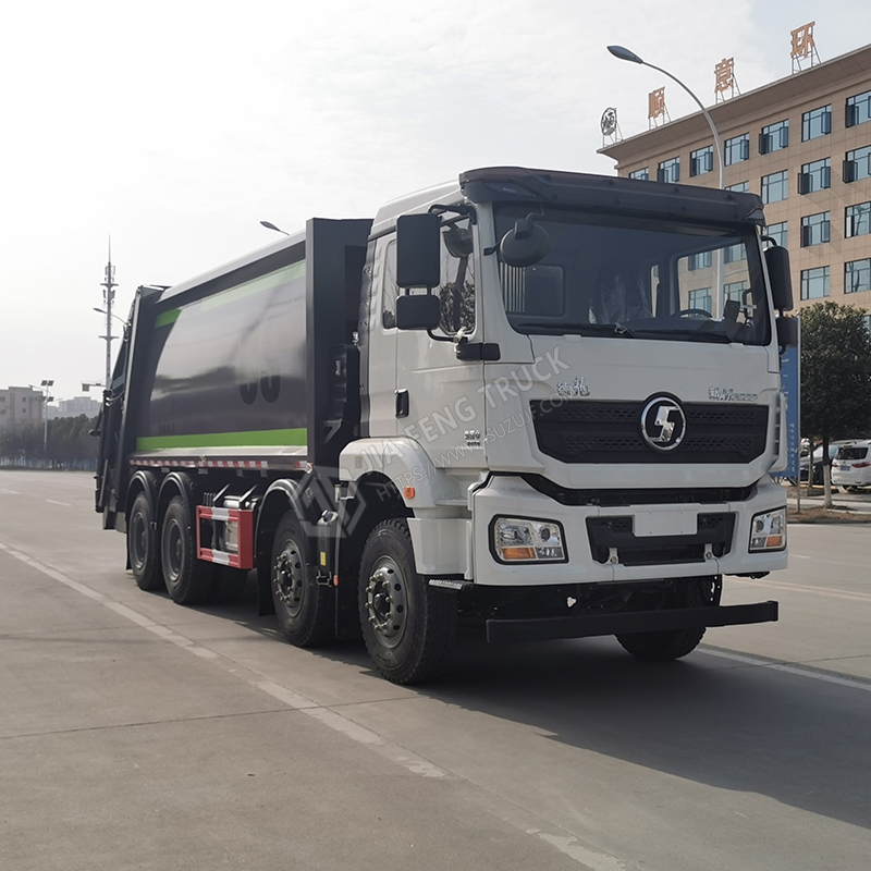 Shacman Automobile 8x4 Compactor Garbage Truck