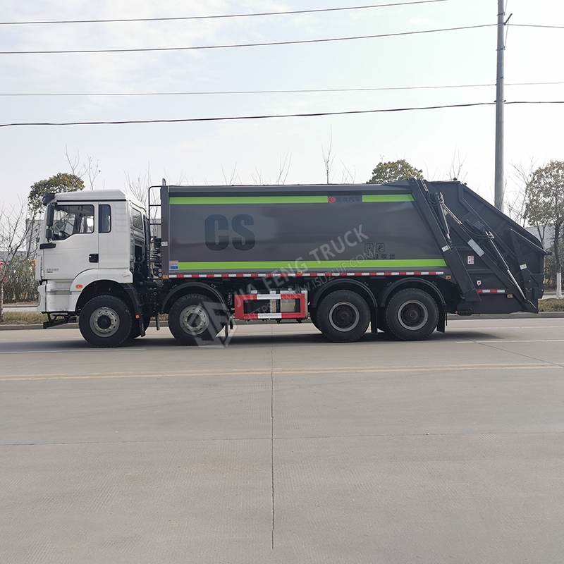 Shacman Automobile 8x4 Compactor Garbage Truck
