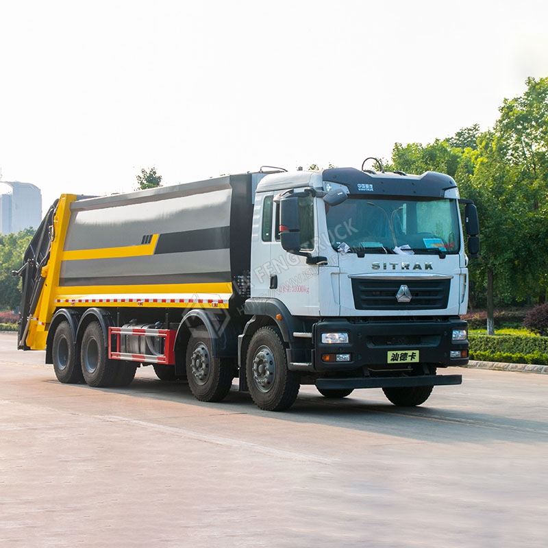 Sinotruk 8x4 Front-Four Rear-Eight Compactor Garbage Truck