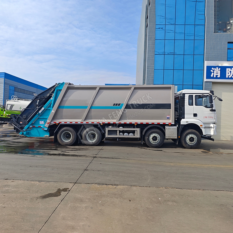 Shacman Automobile 8x4 Compactor Garbage Truck