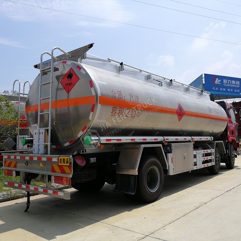 شاحنة ناقلة زيت سبيكة الألومنيوم FAW 4x8 20 طن