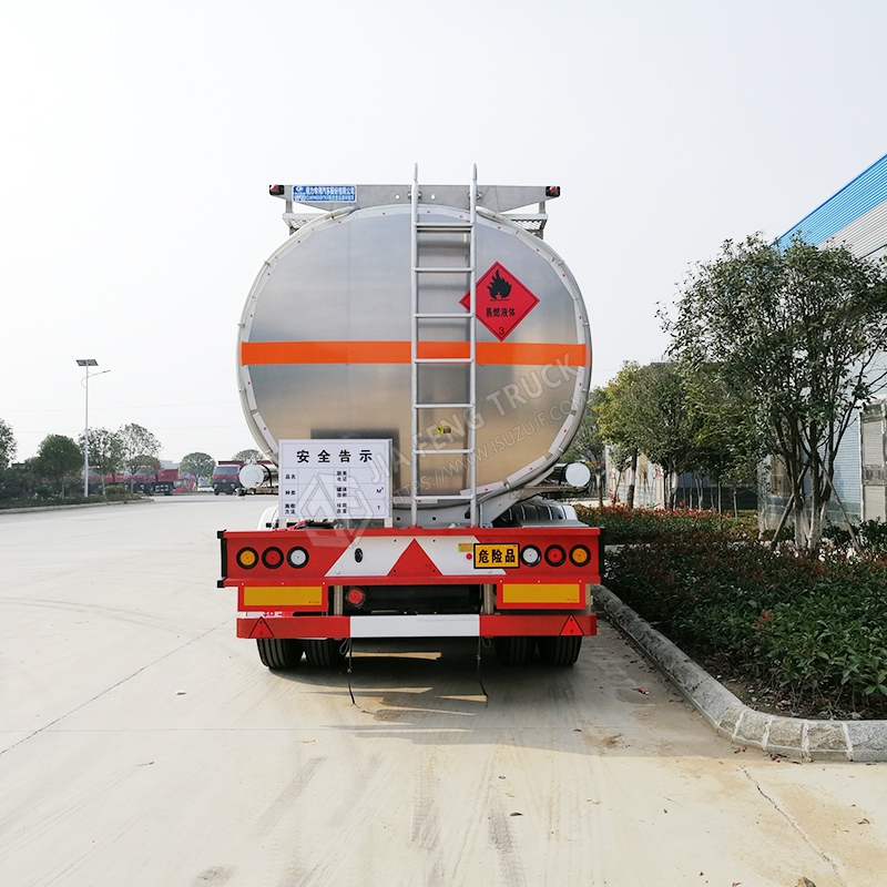 Dongfeng Tianlong 46-cubic-meter Semi-Trailer Aluminum Alloy Fuel Tank Truck