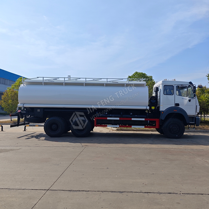 Beiben شاحنة خزانة خلفية مزدوجة المحور