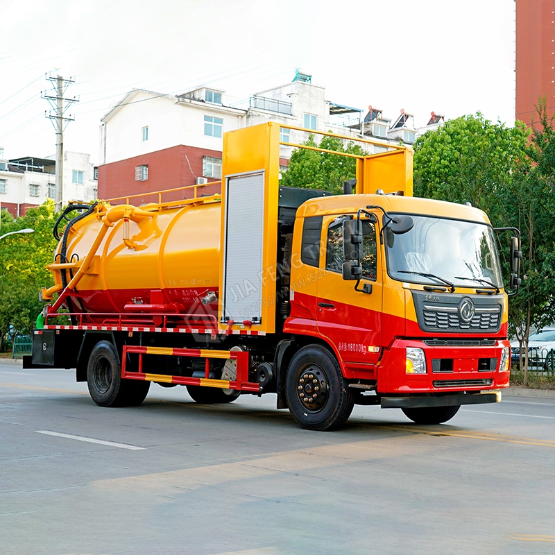 Dongfeng Tianjin 4x2 15-cubic-meter Cleaning Suction Truck