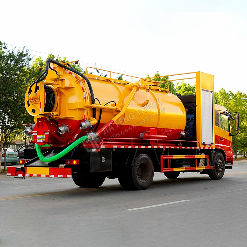 Dongfeng Tianjin 4x2 15-cubic-meter Cleaning Suction Truck