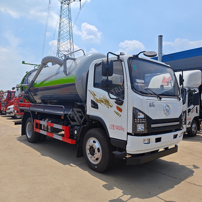 Shacman Automobile 4x2 Cleaning and Sewage Suction Truck