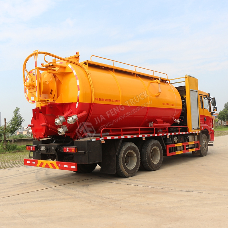 Shacman Automobile Delong M3000 Cleaning and Sewage Suction Truck