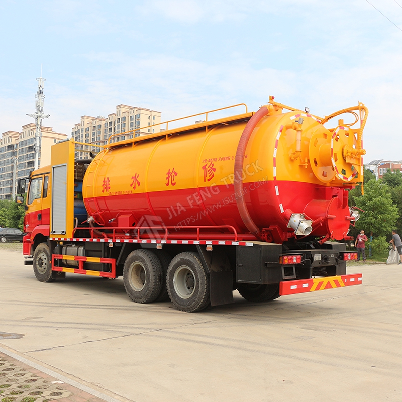 Shacman Automobile Delong M3000 Cleaning and Sewage Suction Truck